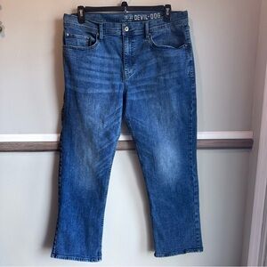 Devil Dog Bootcut Jeans Sanforized Shrunk Denim Men’s size 36